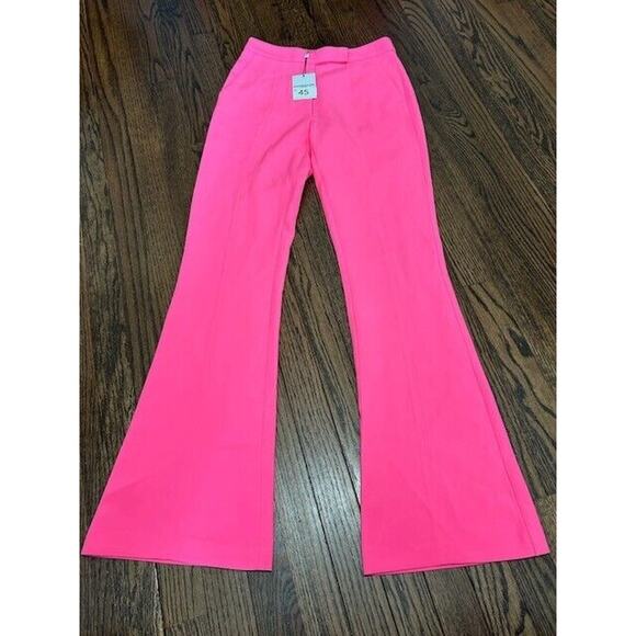 Generation Love Lucca Crepe Pants Fit & Flare Trousers Ultra Pink Size 2 NEW - Picture 2 of 11